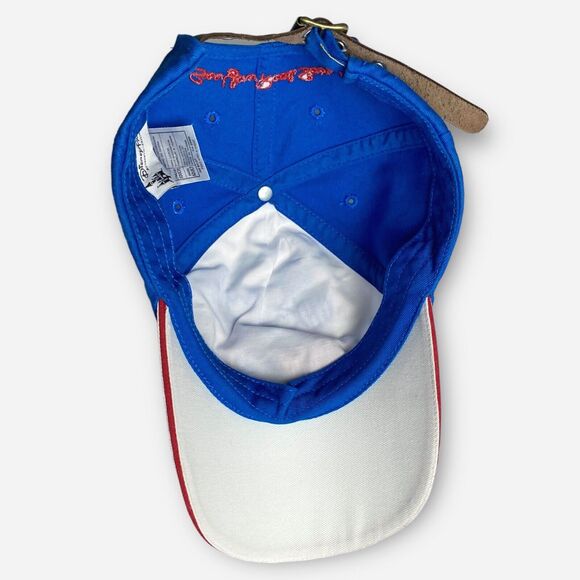 Disney Parks Classic Mickey Mouse Hat Blue Retro Baseball Cap Leather Strap Back - Picture 8 of 14